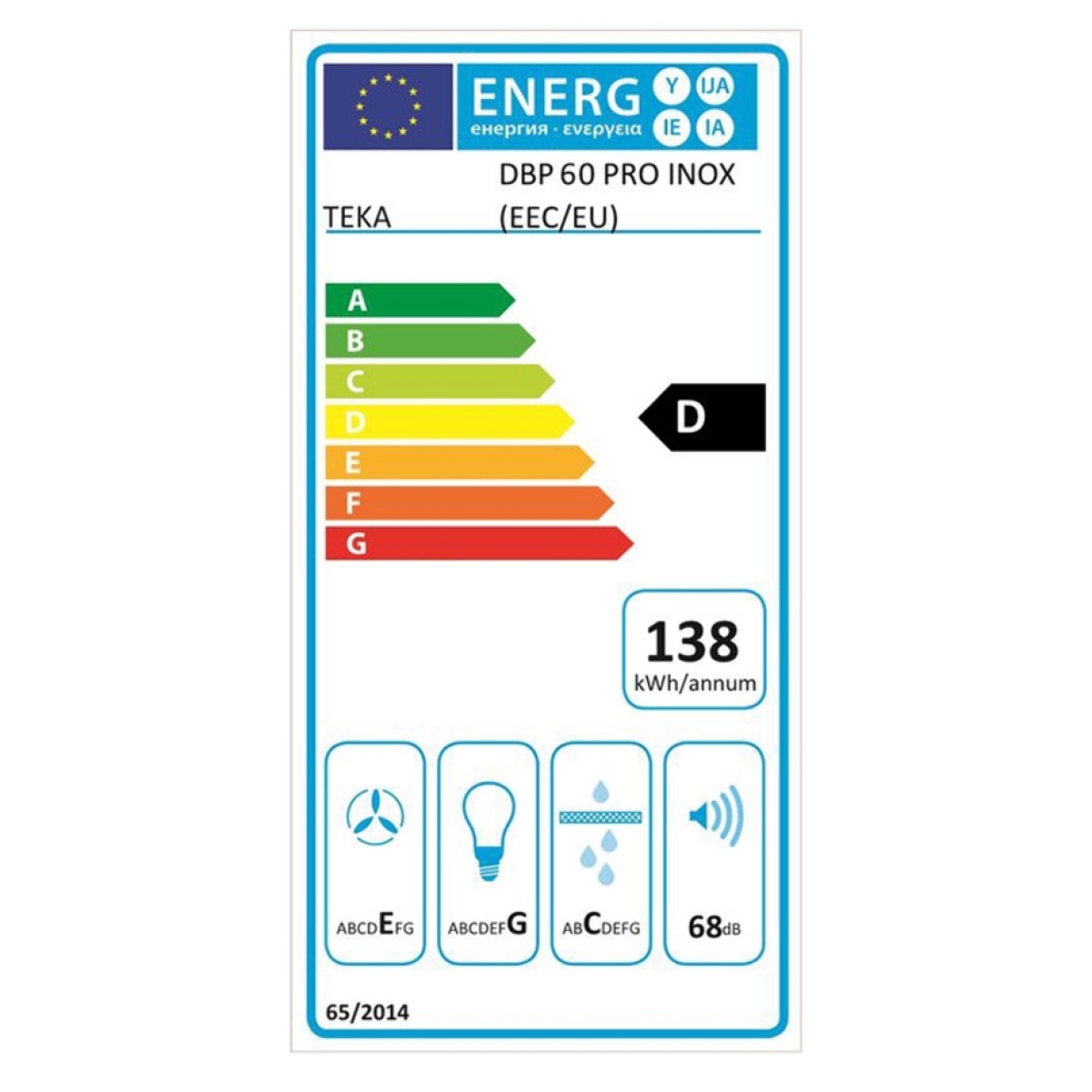 Teka Απορροφητήρας Καμινάδα 60cm Inox DBP 60 PRO - Image 4