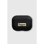 Tapper Θήκη για AirPods Pro Δερμάτινη με Επίχρυση Λεπτομέρεια Μαύρο 1863