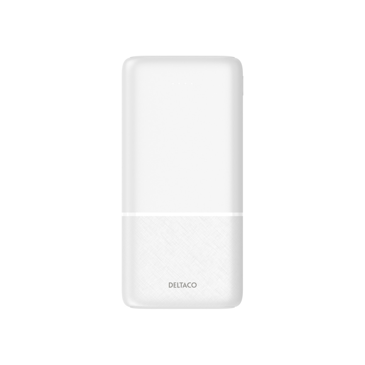 Deltaco Power bank 20 000 mAh, 2x USB-A, 1x USB-C, Pass-through Charging Λευκό PB-C1006 - Image 3