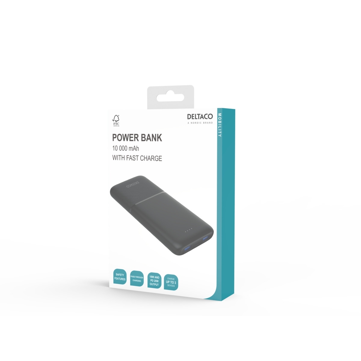 1x USB-C PD 20 W