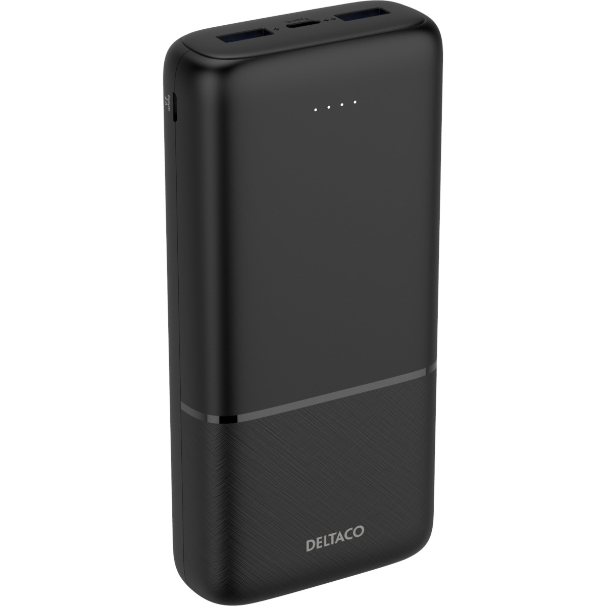 Deltaco Power bank 20.000 mAh , 2x USB-A 18W, 1x USB-C PD 20W Μαύρο PB-C1008 - Image 3
