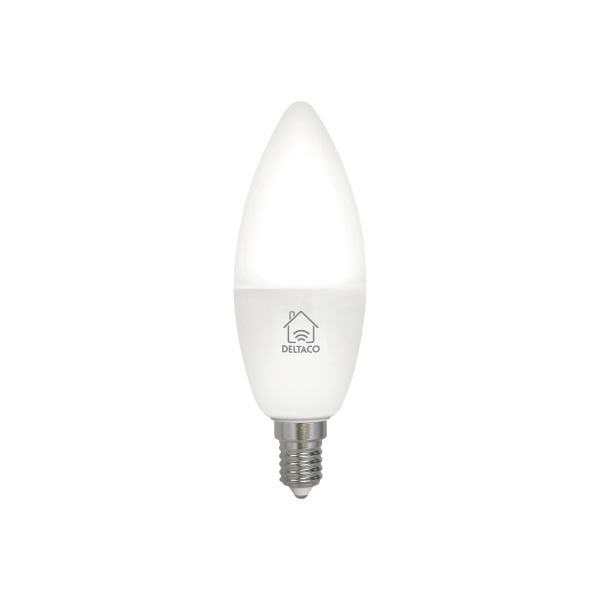 Deltaco Smart Home E14 Λάμπα 4.5W Dimmable 2700-6500K Λευκό SH-LE14CCTC