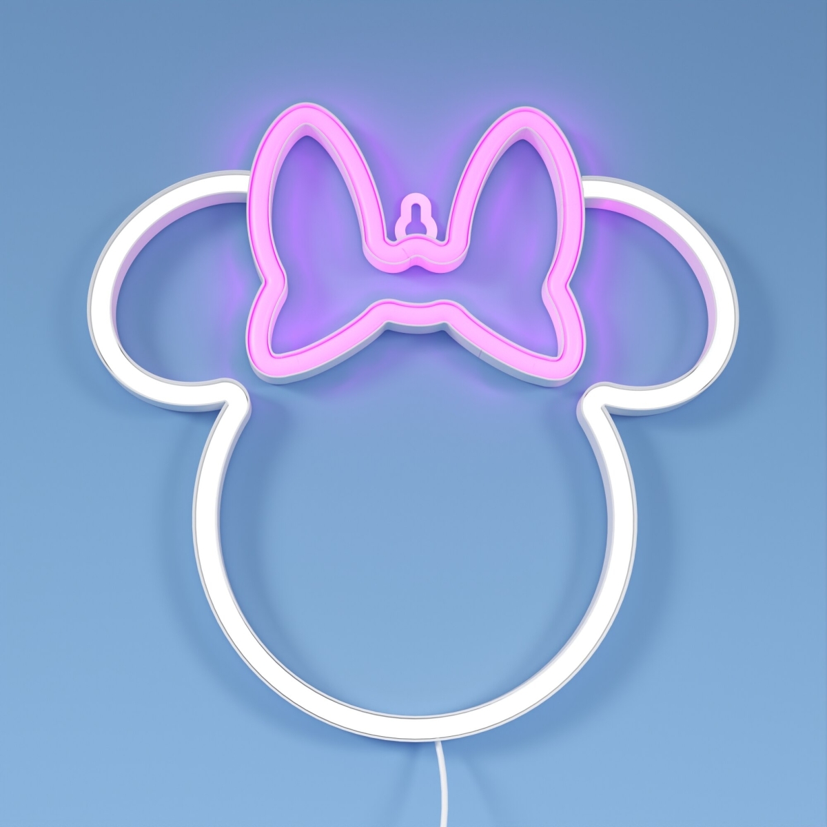 Yellowpop Διακοσμητικό Φωτιστικό Τοίχου LED Neon Disney Minnie Ears 22.8X22.5cm USB A Cable YPDI-MIN-MIN - Image 2