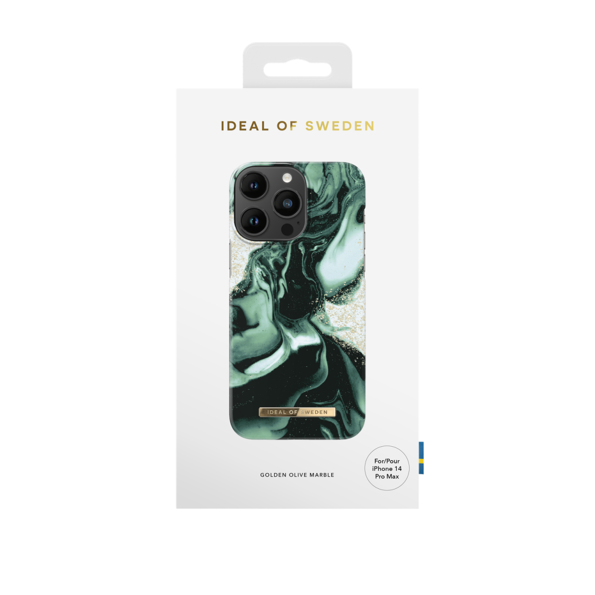 IDEAL OF SWEDEN Θήκη Fashion Case iPhone 14 Pro Max Golden Olive Marble IDFCAW21-I2267P-320 - Image 3