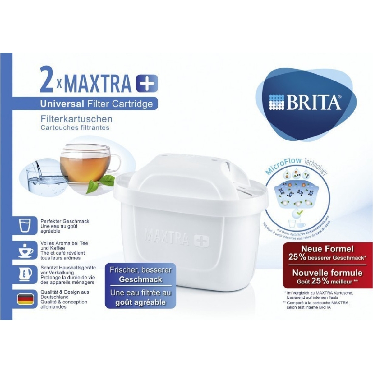 Brita Ανταλλακτικό Φίλτρο Νερού για Κανάτα από Ενεργό Άνθρακα Maxtra+ 2τμχ PURE PERFORMANCE 2 - Image 3