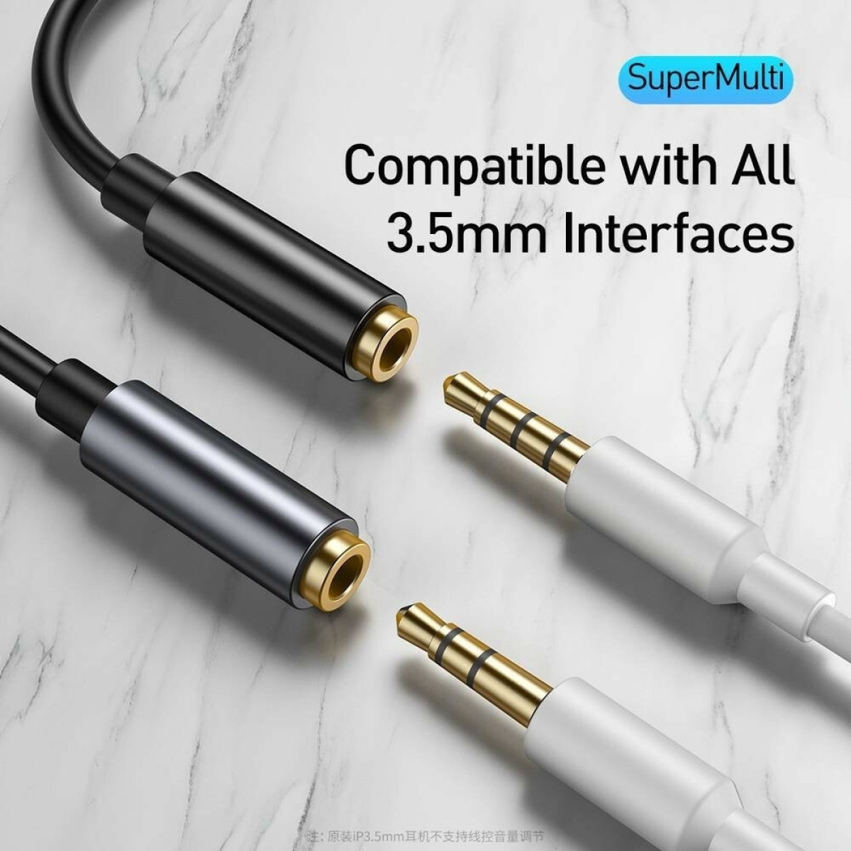 Baseus Αντάπτορας L54 Audio Adapter USB-C to Mini Jack 3,5mm - Μαύρο/Γκρι (CATL54-0G) - Image 3