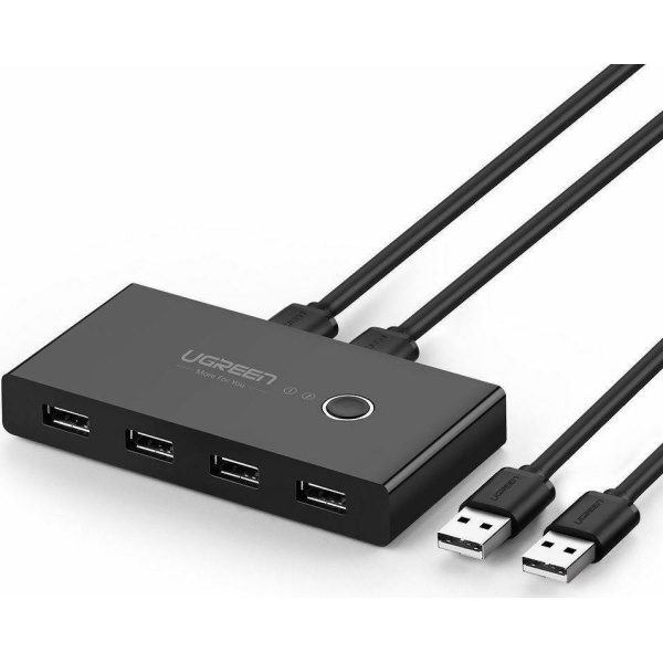 Ugreen Sharing Switch Box 2 In 4 Out USB 3.0 Διαμοιρασμός σε 2 Συσκευές (30768)