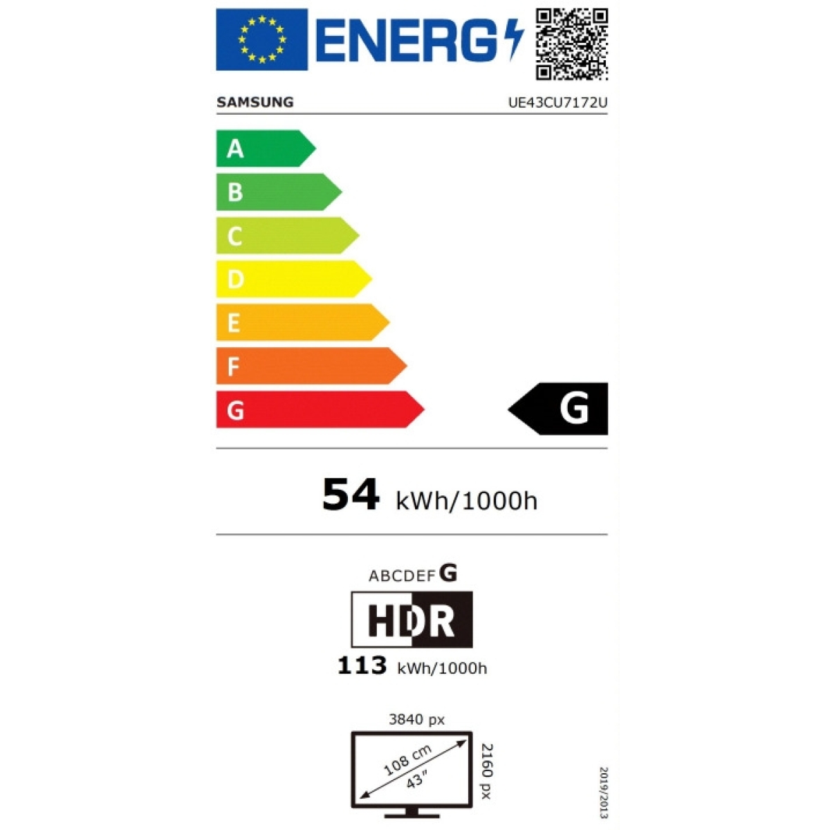 Samsung Smart Τηλεόραση 43" 4K Crystal UHD LED HDR Wi-Fi Μαύρη UE43CU7172U - Image 3