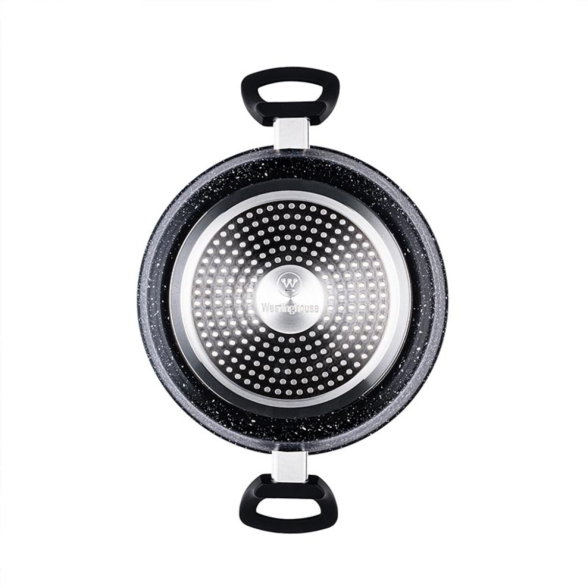 WESTINGHOUSE Black Marble Χύτρα 24cm 4.3L – Αντικολλητική με Γυάλινο Καπάκι - Image 2