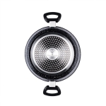 WESTINGHOUSE Black Marble Χύτρα 24cm 4.3L – Αντικολλητική με Γυάλινο Καπάκι - Image 2