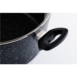 WESTINGHOUSE Black Marble Χύτρα 24cm 4.3L – Αντικολλητική με Γυάλινο Καπάκι - Image 3