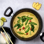 WCCC0009028MBB Βαθιά Κατσαρόλα Αλουμινίου 7.1Lt 24cm με Αντικολλητική Επίστρωση με Γυάλινο Καπάκι - Image 6