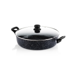 WESTINGHOUSE WCCC0009L28MBB Ρηχή Κατσαρόλα 28cm 4.5L Αλουμινίου με Επίστρωση Μάρμαρου Μαύρο