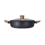 WESTINGHOUSE WCCC0085L32MBB Ρηχή Κατσαρόλα 32cm 5.2L Μαρμάρου με Γυάλινο Καπάκι - Image 2