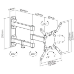 BRATECK Βαση TV για Οθονες 13-42 ιντσων LDA21-223 - Image 2