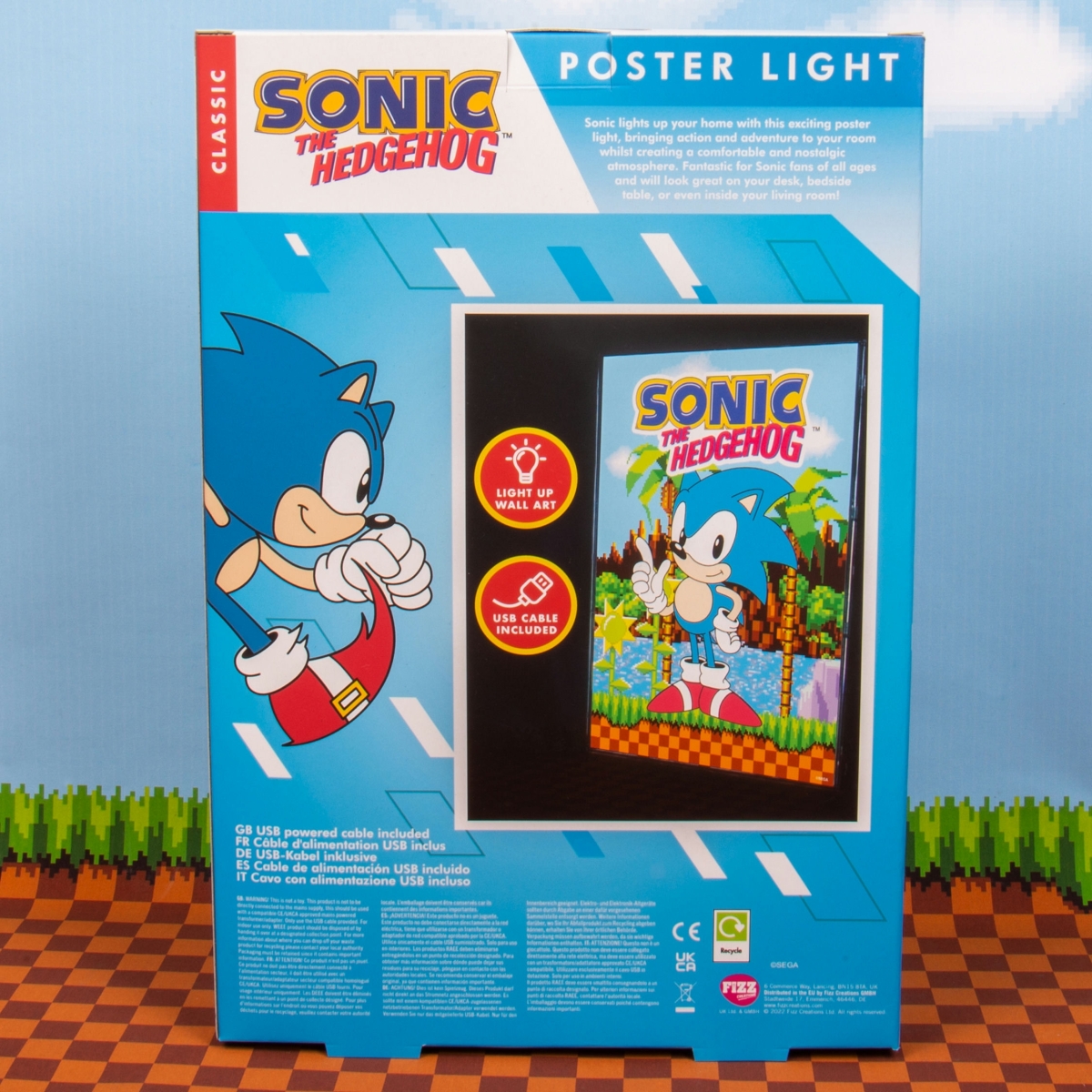 FIZZ Παιδικό Διακοσμητικό Φωτιστικό Sonic Poster Light 2171 - Image 2