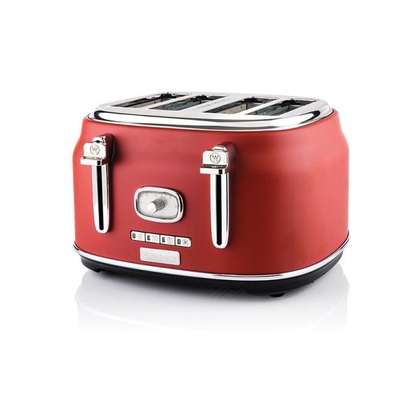 WESTINGHOUSE WKTTB809RD Retro Series Φρυγανιέρα 4 Θέσεων 1750W Κόκκινη