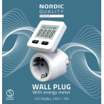 Nordic Quality Μετρητής Κατανάλωσης Ρεύματος για Μέγιστο έως 230V/16A Λευκός 2390041 - Image 3