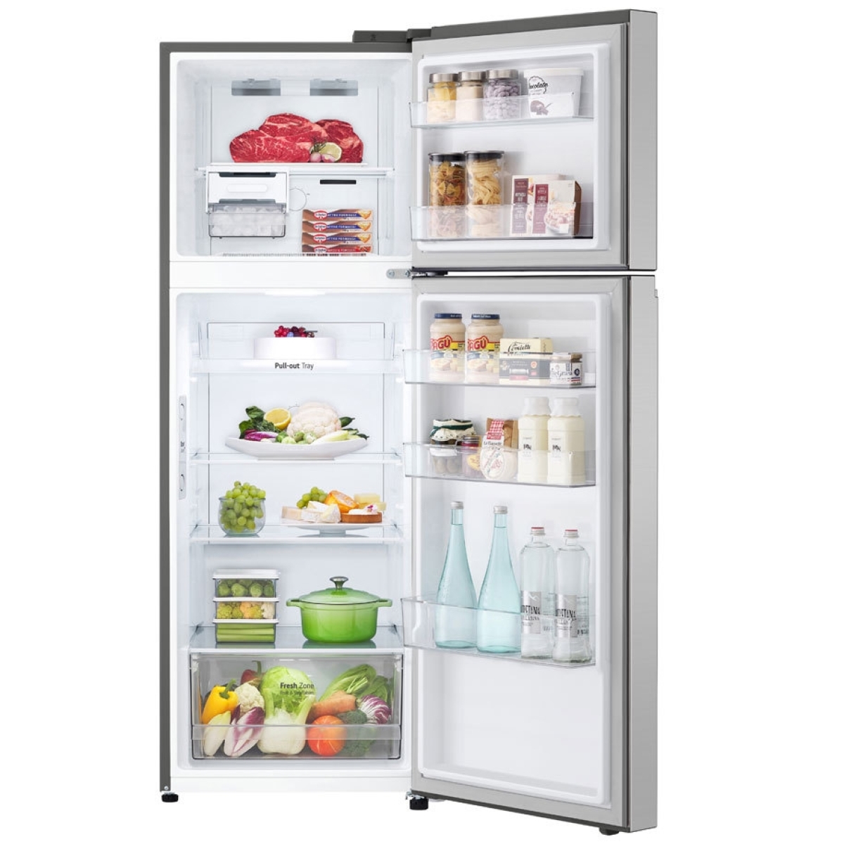 LG Ψυγείο Δίπορτο 335lt Total NoFrost Υ172xΠ60xΒ71εκ. Inox GTBV38PZGKD - Image 4