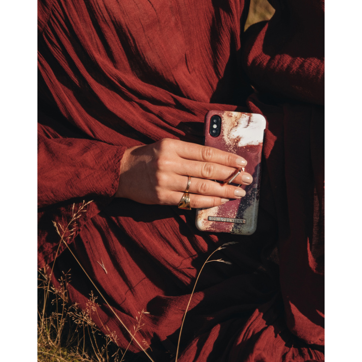 IDEAL OF SWEDEN Θήκη Fashion iPhone 11 PRO MAX Golden Burgundy Marble IDFCAW19-I1965-149 - Image 3