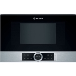 Bosch Εντοιχιζόμενος Φούρνος Μικροκυμάτων 21lt Inox BFL634GS1