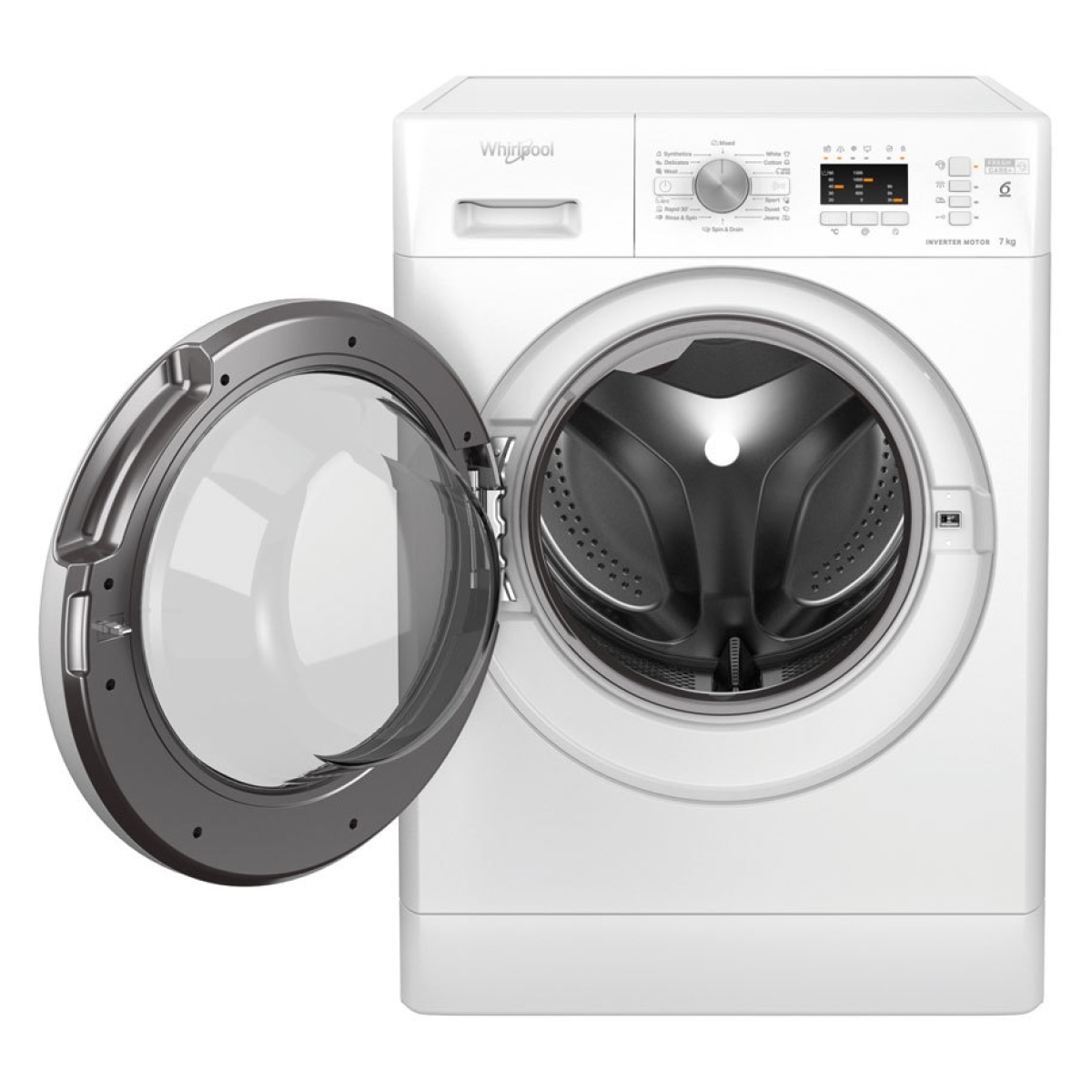 Whirlpool Πλυντήριο Ρούχων 7kg 1200 Στροφών FFL 7259 W EE - Image 4