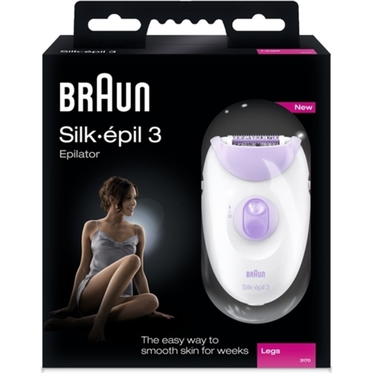 Braun Silk Epil 3 Αποτριχωτική Μηχανή Epilator για το Σώμα SE3170/12 - Image 2