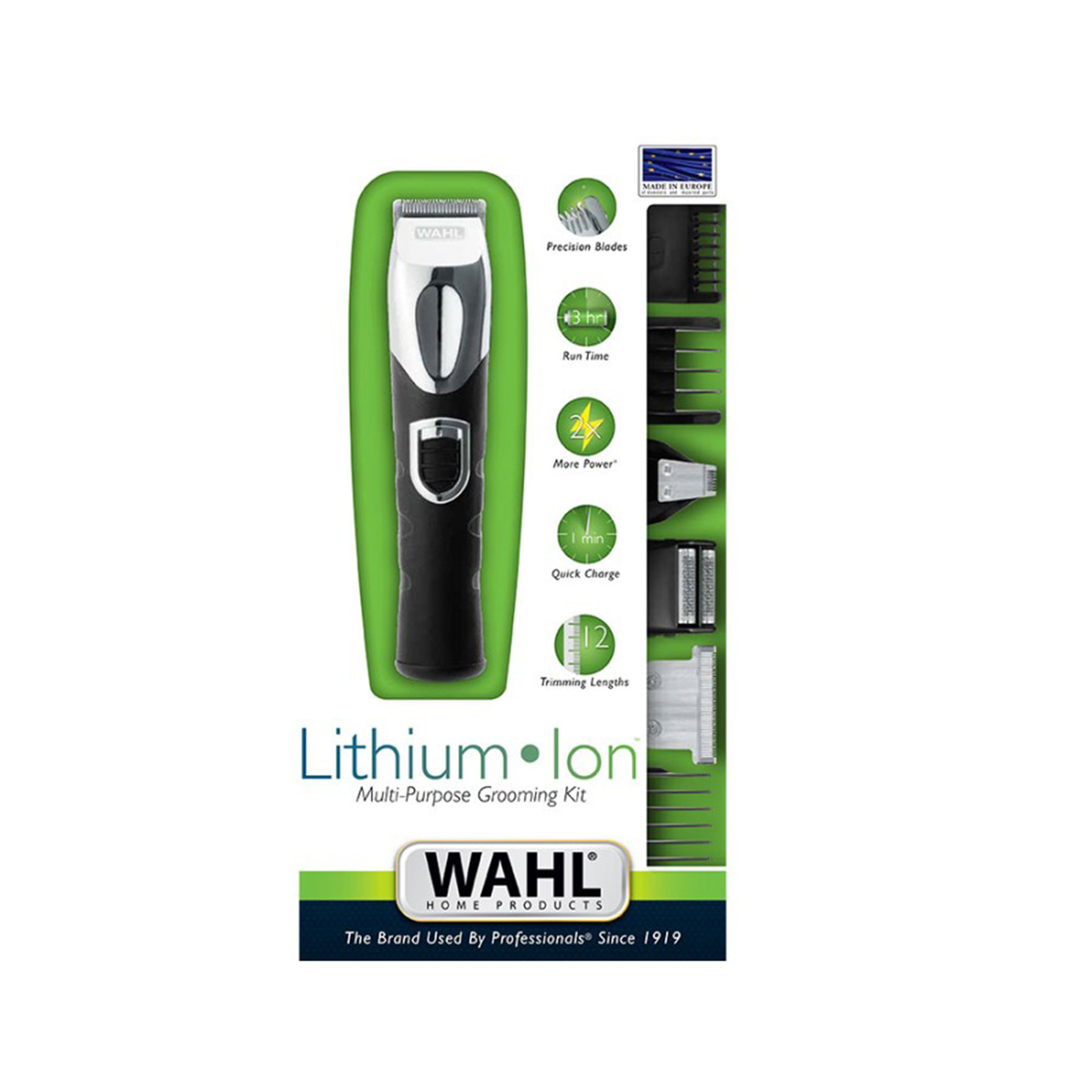 LITHIUM ION MULTI PURPOSE GROOMING KIT - Trimmer Επαναφορτιζόμενο 4 Σε 1 Μαύρο - Image 2
