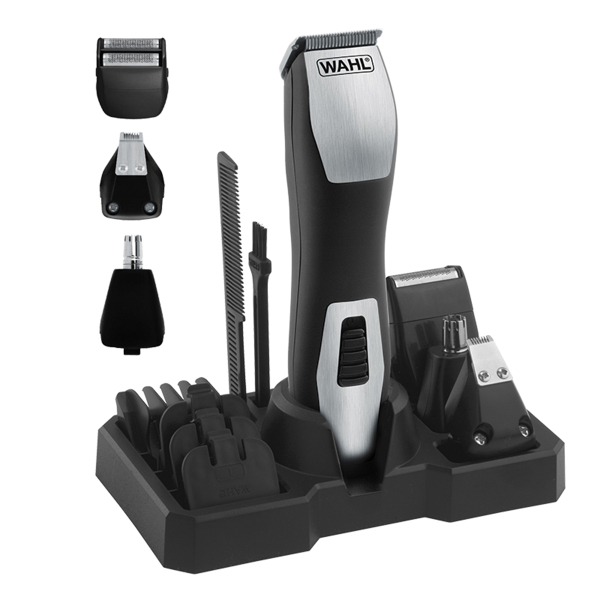 WAHL Groomsman Pro Deluxe Τρίμερ Επαναφορτιζόμενο 4 σε 1 Μαύρο