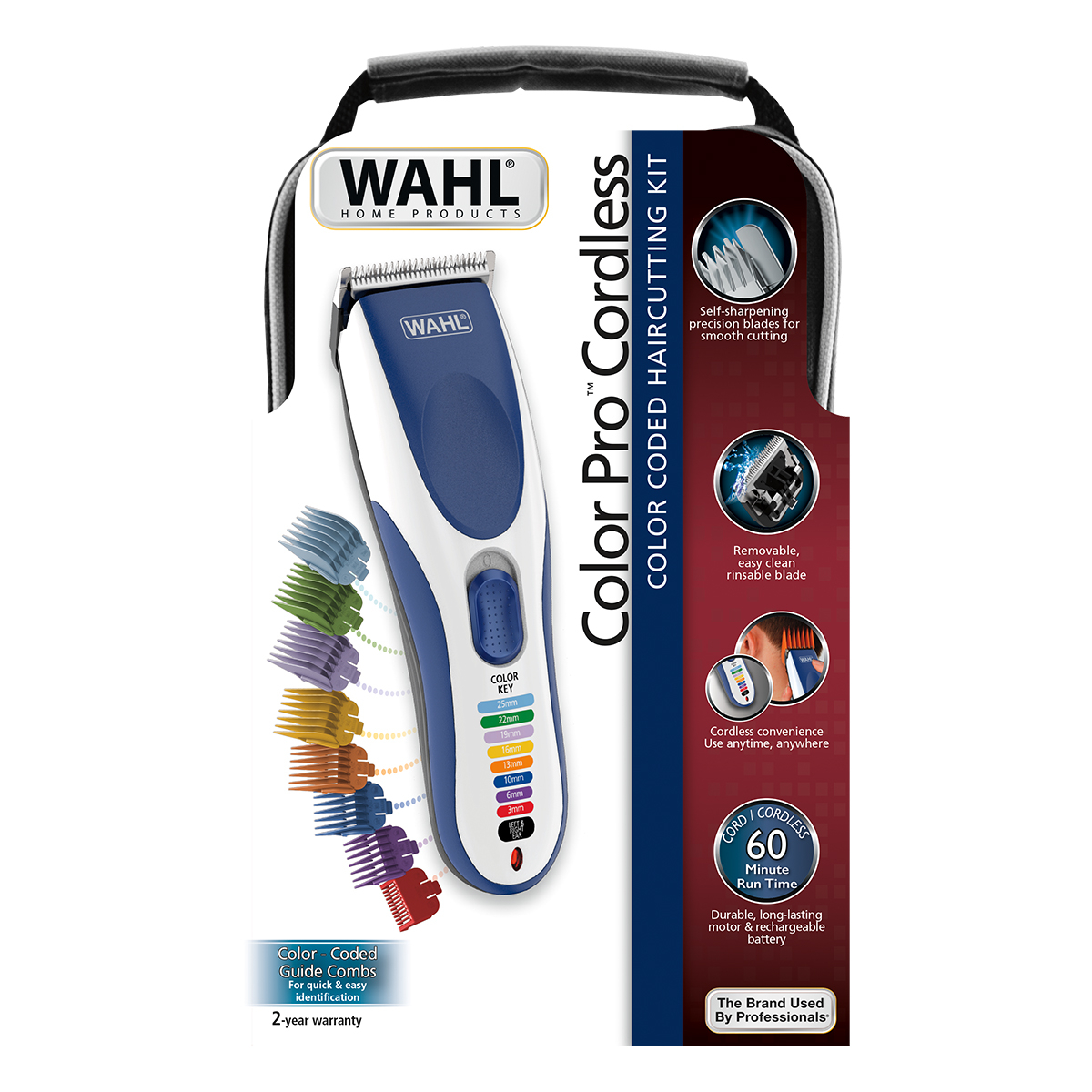 WAHL Color Pro Cordless Combo Σετ Κουρευτική Μηχανή και Trimmer Λευκό - Image 2