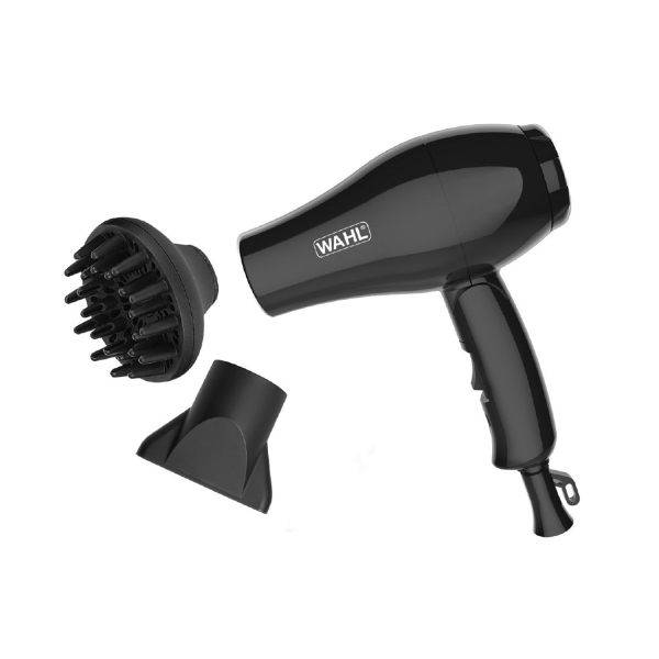WAHL TRAVEL DRYER Πιστολάκι Μαλλιών Ταξιδιού 1000 W - Μαύρο