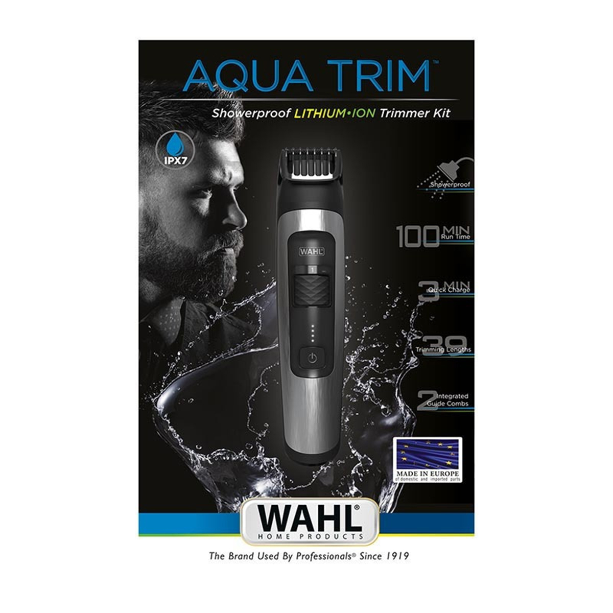 WAHL Aqua Trim Τρίμερ Επαναφορτιζόμενο Μεταλλικό - Image 2