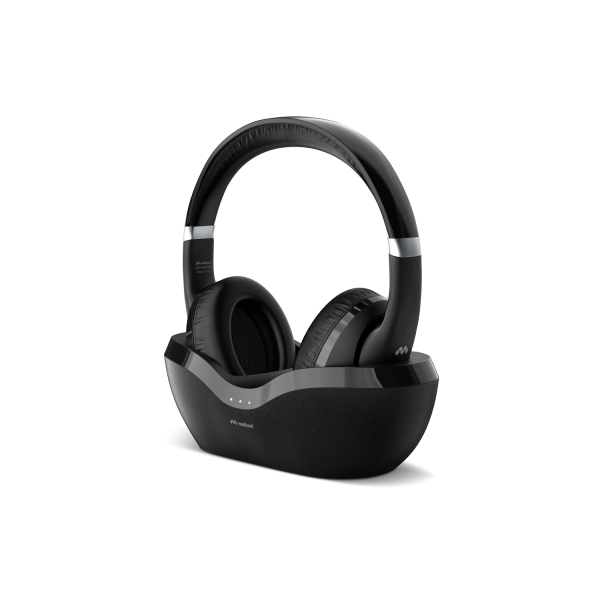 Meliconi Ακουστικά Κεφαλής Bluetooth 5.3 με Επιτραπέζια Βάση Φόρτισης σε Μαύρο Χρώμα HP FLASH BASE 497338