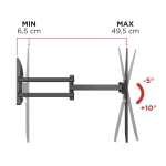 Meliconi Βάση TV για Οθόνες 40-82 ιντσών, έως 45kg FLATSTYLE FDRP600 IT 580471 - Image 2