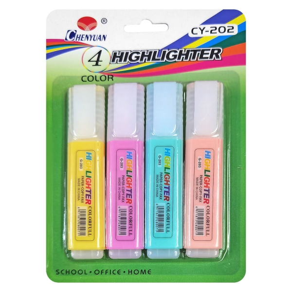 Μαρκαδόροι Υπογραμμίσεως παλ 5mm σετ=4 τεμ JustNote 80854 - 1 τμχ