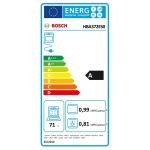Bosch Κουζίνα 66lt με Κεραμικές Εστίες Π60εκ. Λευκή HKA090220 - Image 2
