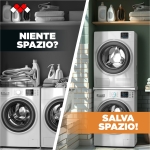 Meliconi TORRE SLIM L45 Συνδετικό Πλυντηρίου/Στεγνωτηρίου 60x43,5εκ από Πλαστικό 656116 - Image 4