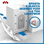 Meliconi BASE WASH EVO Βάση Πλυντηρίου/Στεγνωτηρίου με Ρόδες 656146 - Image 3