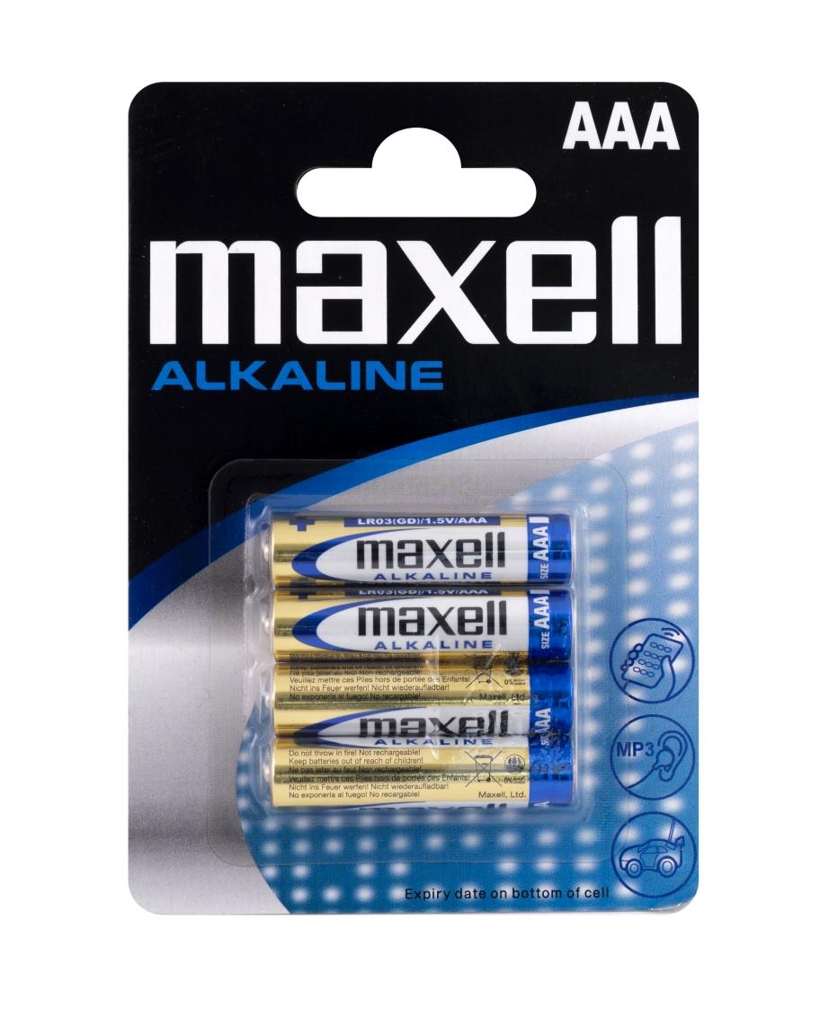 Maxell Αλκαλικές Μπαταρίες AAA 1.5V 4τμχ