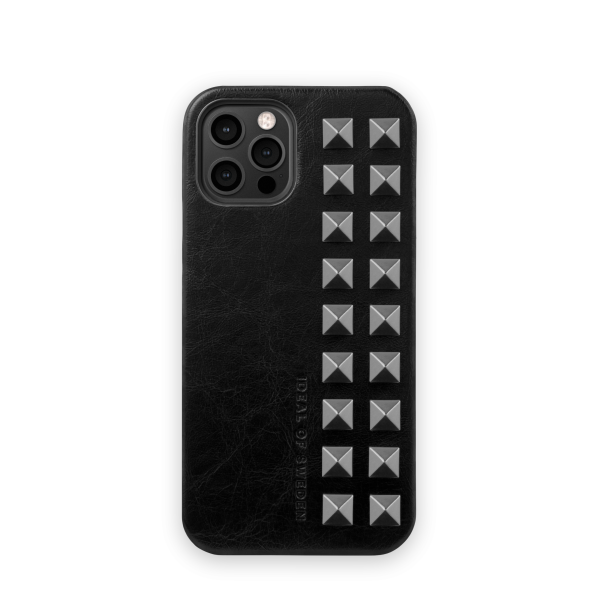 IDEAL OF SWEDEN Statement Case iPhone 12/12 Pro Dawn Black Studs IDSCAW21-I2061-363