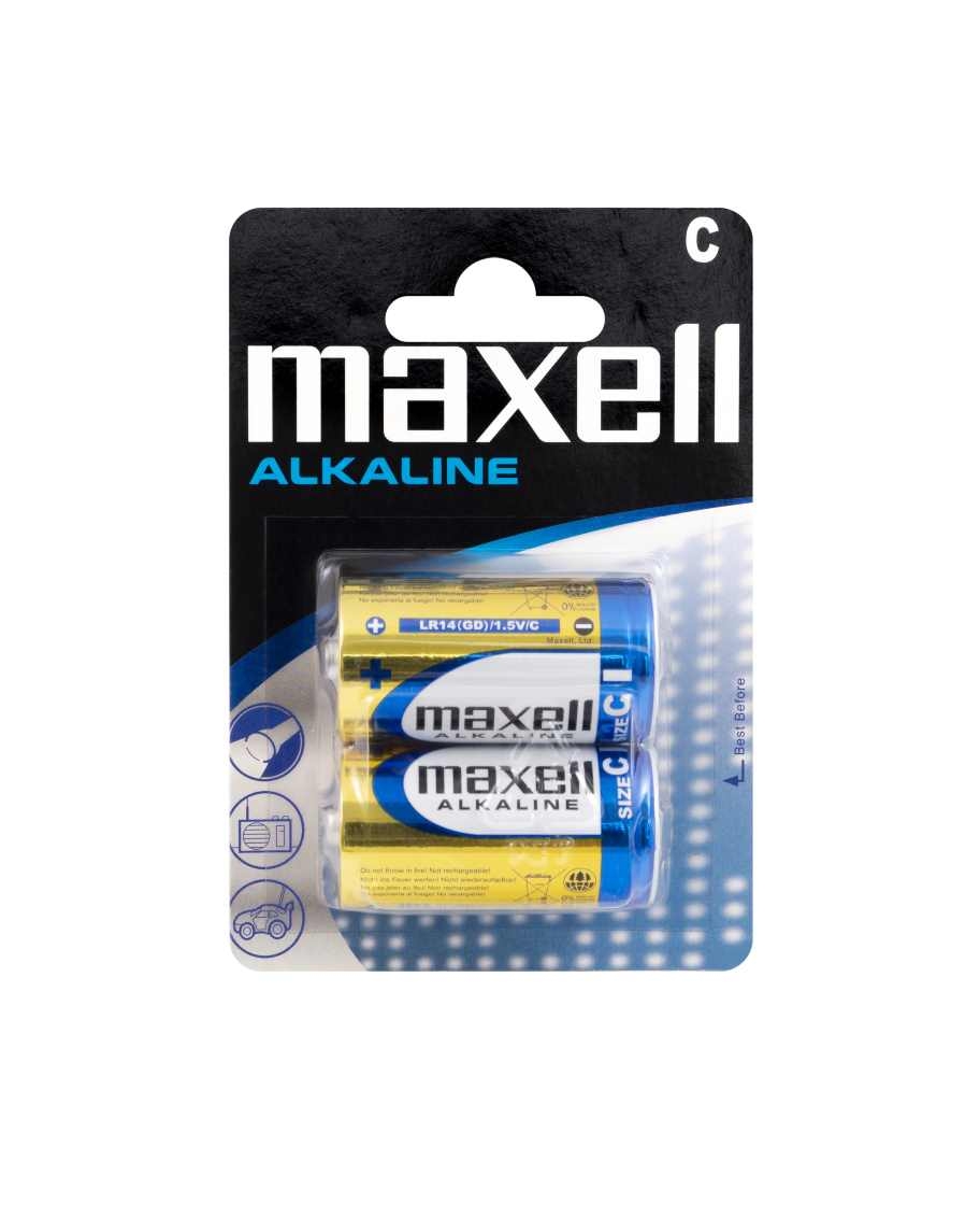 Maxell Αλκαλικές Μπαταρίες C 1.5V 2τμχ