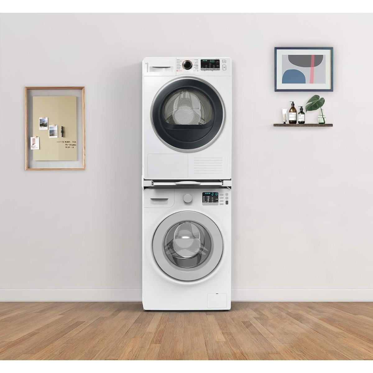 Meliconi TORRE PRO L60 Συνδετικό Πλυντηρίου/Στεγνωτηρίου 60x55εκ από Πλαστικό με Επεκτεινόμενο Ράφι 656114 - Image 4