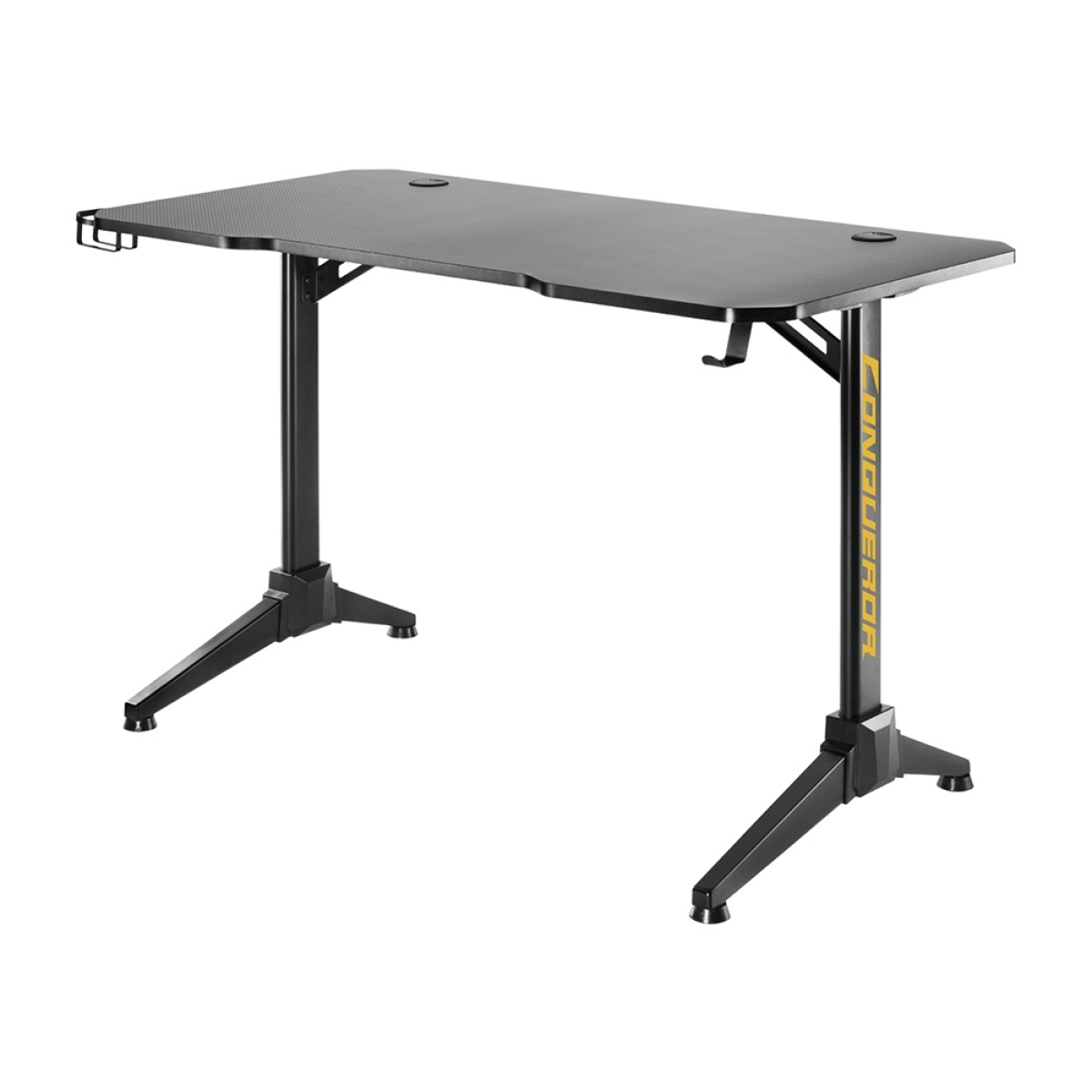 BRATECK Conqueror Gaming γραφειο Μαυρο 120Χ60Χ75 GMD03-2 - Image 2