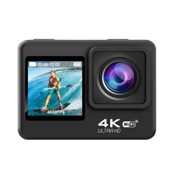 Action Κάμερα 4K Ultra HD Αδιάβροχη με Οθόνη 2" και Wi-Fi Q60AR
