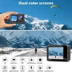 Action Κάμερα 4K Ultra HD Αδιάβροχη με Οθόνη 2" και Wi-Fi Q60AR