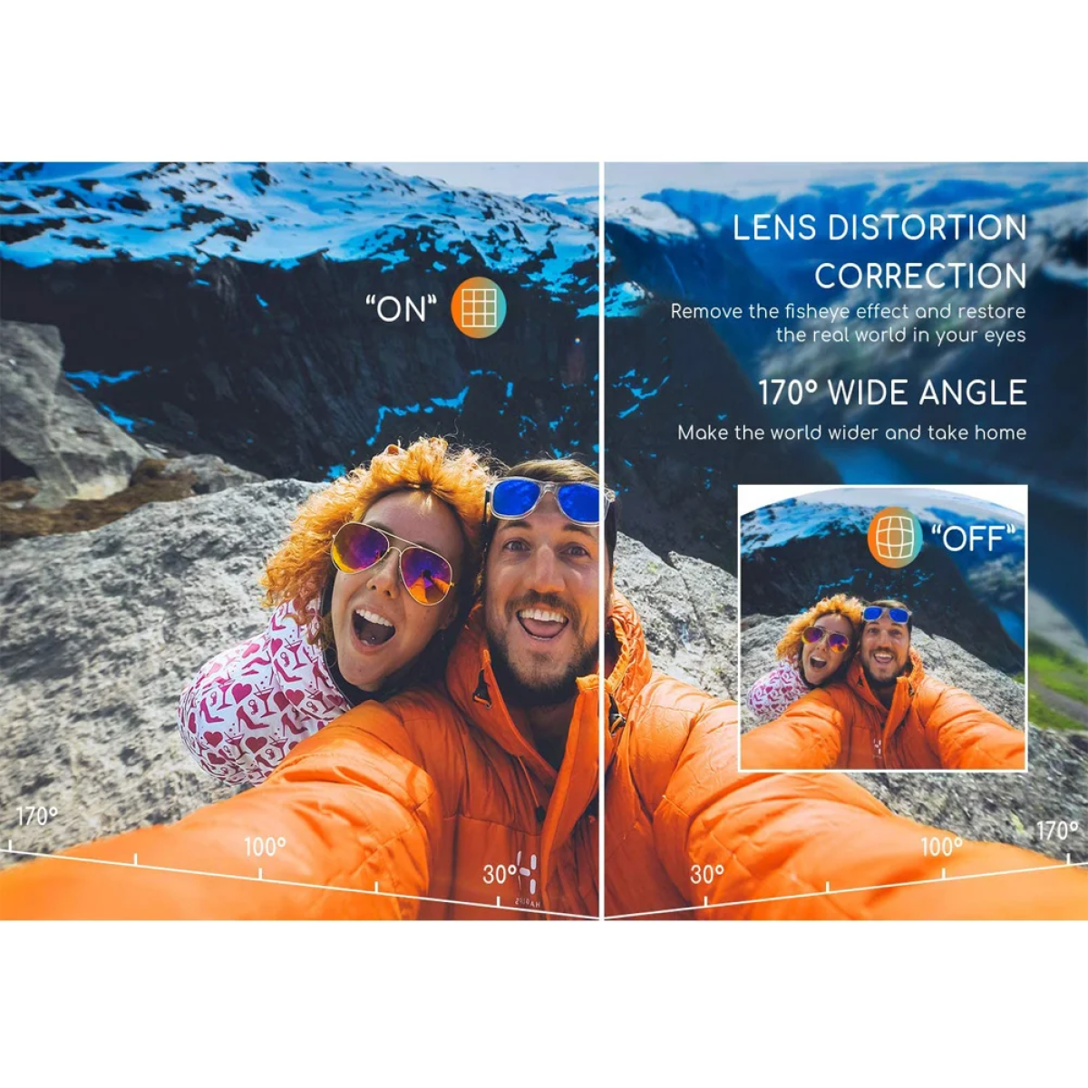 Action Κάμερα 4K Ultra HD Αδιάβροχη με Οθόνη 2" και Wi-Fi Q60AR