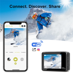Action Κάμερα 4K Ultra HD Αδιάβροχη με Οθόνη 2" και Wi-Fi Q60AR