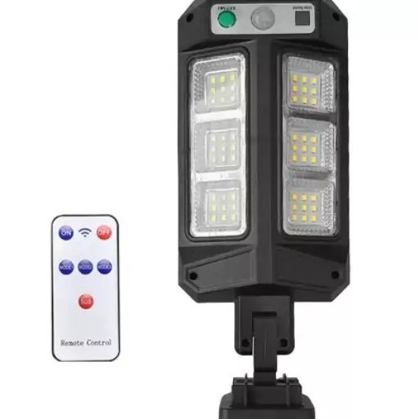Αδιάβροχο Ηλιακό Φωτιστικό Δρόμου 54 LED COB Με Ανιχνευτή Κίνησης Και 3 Λειτουργίες Φωτισμού