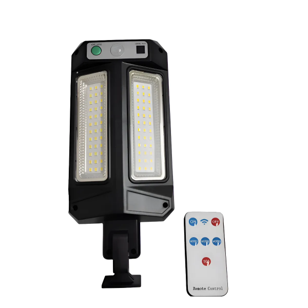 Αδιάβροχο Ηλιακό Φωτιστικό Δρόμου LED 23W Με Αισθητήρα Κίνησης & Τηλεχειριστήριο