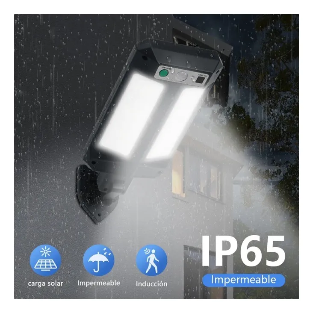 Αδιάβροχο Ηλιακό Φωτιστικό Δρόμου LED 23W Με Αισθητήρα Κίνησης & Τηλεχειριστήριο